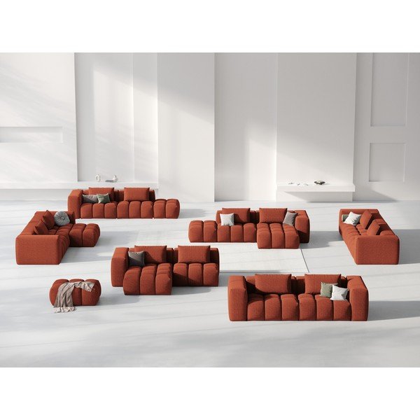 Terakotas oranžs stūra dīvāns (ar kreiso stūri/ar zvilni) Verona – Cosmopolitan Design-image-1