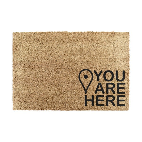 Kokosšķiedras kājslauķis 40x60 cm You Are Here – Artsy Doormats