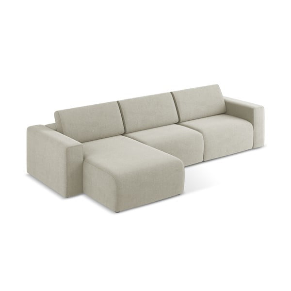 Bēšs modulārais stūra dīvāns (ar kreiso stūri) Kalea – Makamii-image-3