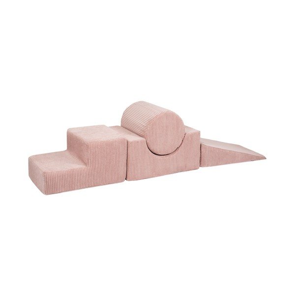 Rozā velveta putu rotaļu laukums 45x170x30 cm Montessori – Meowbaby