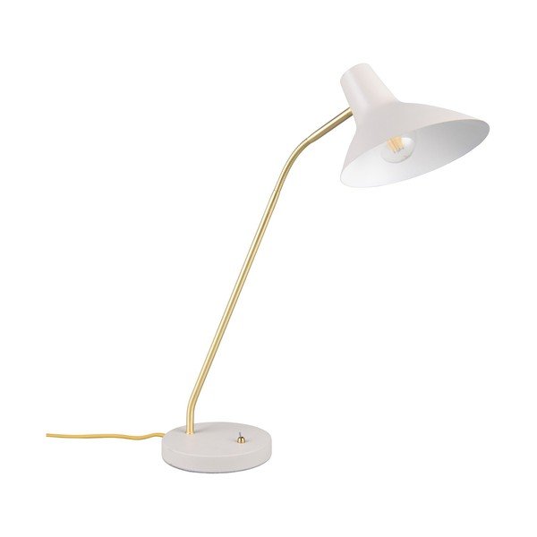 Zelta krāsas/ziloņkaula krāsas galda lampa ar saliekamu konstrukciju (augstums 54 cm) Traveller – Trio