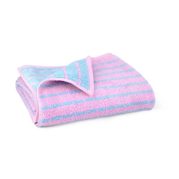 Zils/rozā frotē dvielis no bambusa maisījuma 50x100 cm Nuance – JUNA