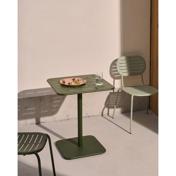 Tērauda dārza ēdamgalds 70x70 cm Brai – Kave Home-image-1