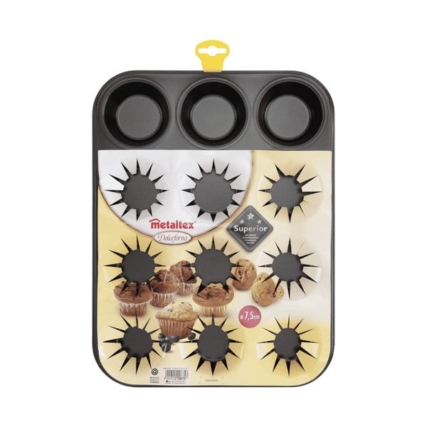 Cepšanas forma 12 kēksiņiem Metaltex, 30 x 30 cm-image-1