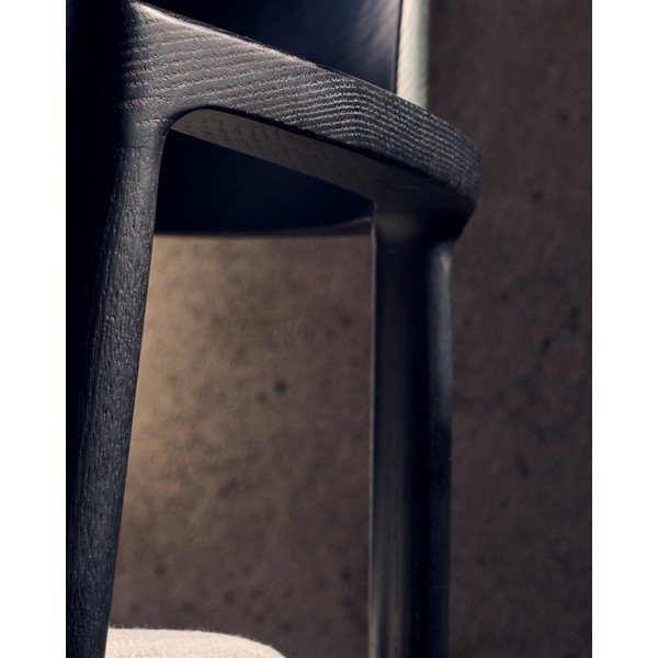 Melns pusdienu krēsls Alocs – Kave Home-image-4