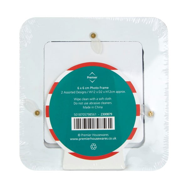 Sarkani/tirkīzzili koka foto rāmji (2 gab.) 12x12 cm Pirate – Premier Housewares-image-2