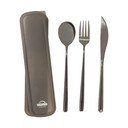 Melns nerūsējošā tērauda galda piederumi (3 gab.) Mimo – Premier Housewares