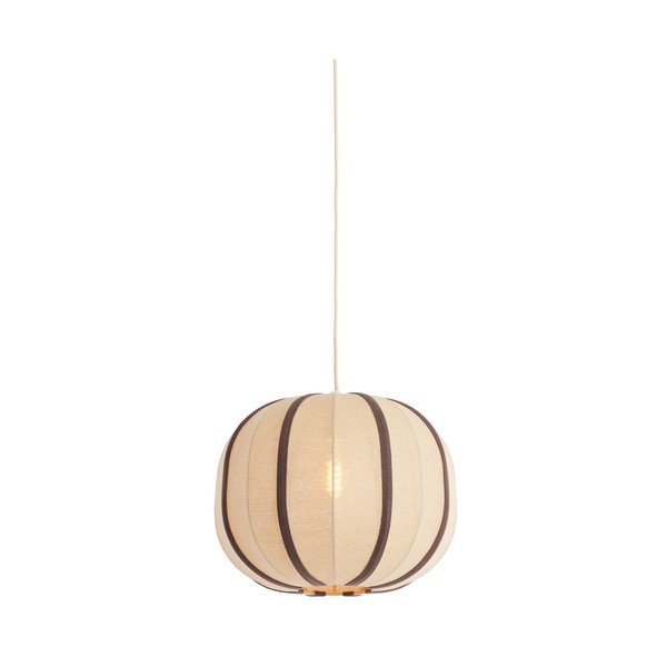 Krēmkrāsas piekaramā lampa ar auduma abažūru Esmiria – Light & Living-image-2