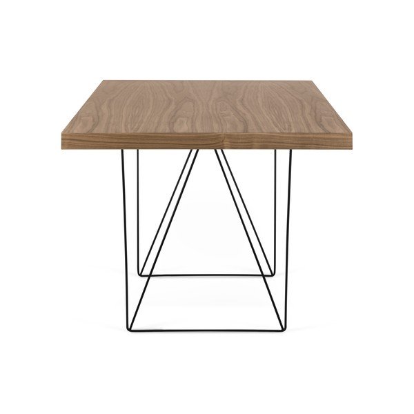 Brūns galds ar melnām kājām TemaHome Multi, 180 x 77 cm-image-1