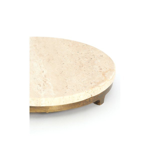 Apaļš sānu galdiņš ar akmens galda virsmu ø 26 cm Leda – Light & Living-image-3