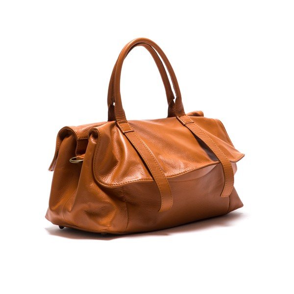 Ādas rokassoma Anna Luchini 2043 Cognac-image-1