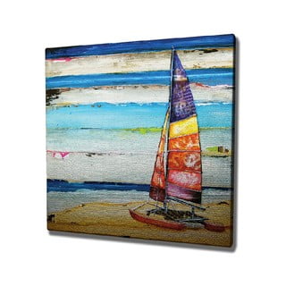 Sienas glezna uz audekla Boat, 45 x 45 cm