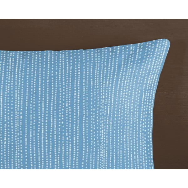 Zila vienguļamā flaneļa gultas veļa 140x200 cm Lumi – HIP-image-3