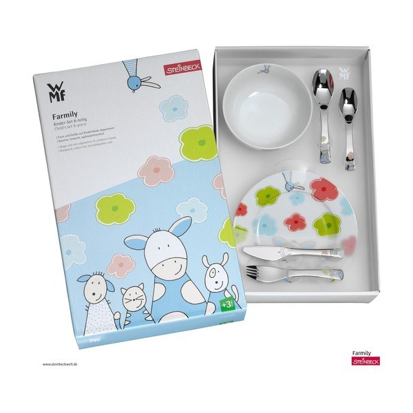 WMF Cromargan® Farmily 6 detaļu bērnu pusdienu komplekts-image-1