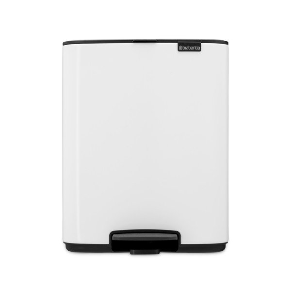 Balta tērauda atkritumu tvertne ar pedāli 12 l Bo – Brabantia-image-4