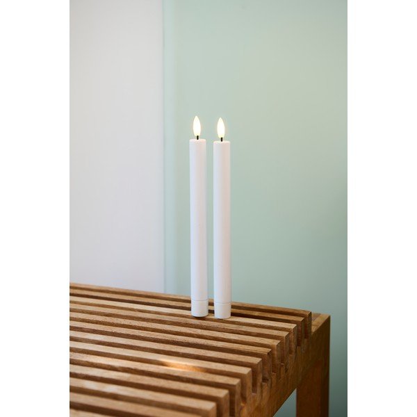 LED svece (2 gab.) (augstums 25 cm) Sille Tall Rechargeable – Sirius-image-3