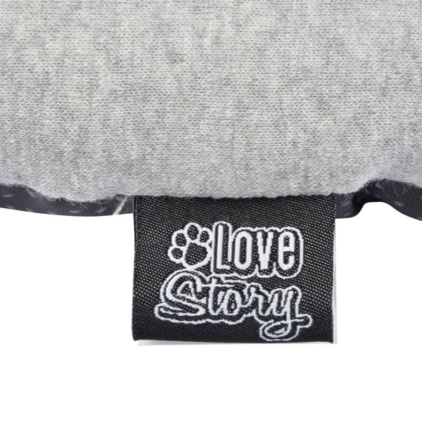 Pelēka gulta suņiem 40x55 cm – Love Story-image-3