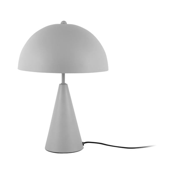 Pelēka galda lampa Leitmotiv Sublime, augstums 35 cm