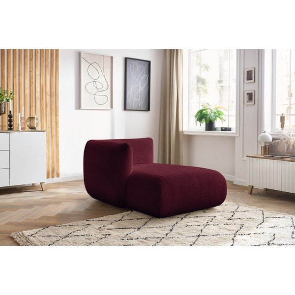 Bordo velveta modulārais dīvāns (ar kreiso stūri) Lecomte – Bobochic Paris-image-1