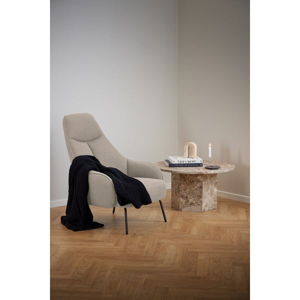 Gaiši brūns marmora apaļš žurnālgaldiņš ø 80 cm Naxos – Actona-image-1
