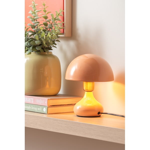 Lašrozā galda lampa ar metāla abažūru (augstums 23 cm) Binc – Leitmotiv-image-1