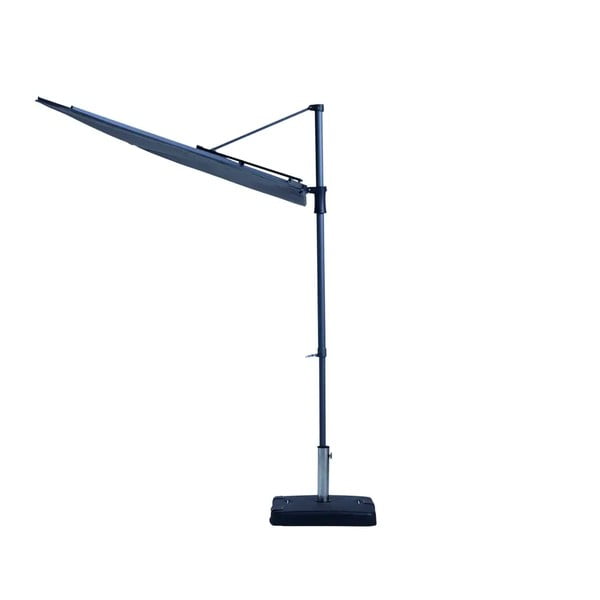 Pelēks pusapaļš dārza saulessargs Madison Sun Wave, 270x150 cm-image-4