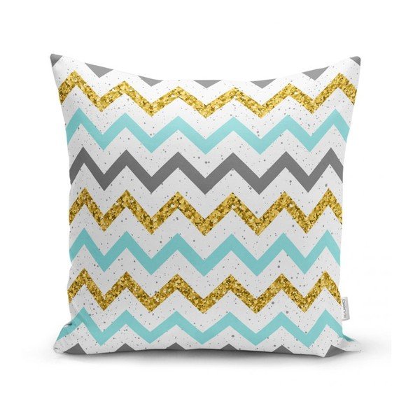 Minimalistiski spilvendrānu pārvalki Multi Zig Zag, 45 x 45 cm