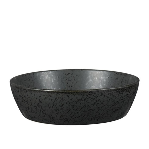 Melns keramikas servēšanas trauks Bitz Mensa, diametrs 18 cm