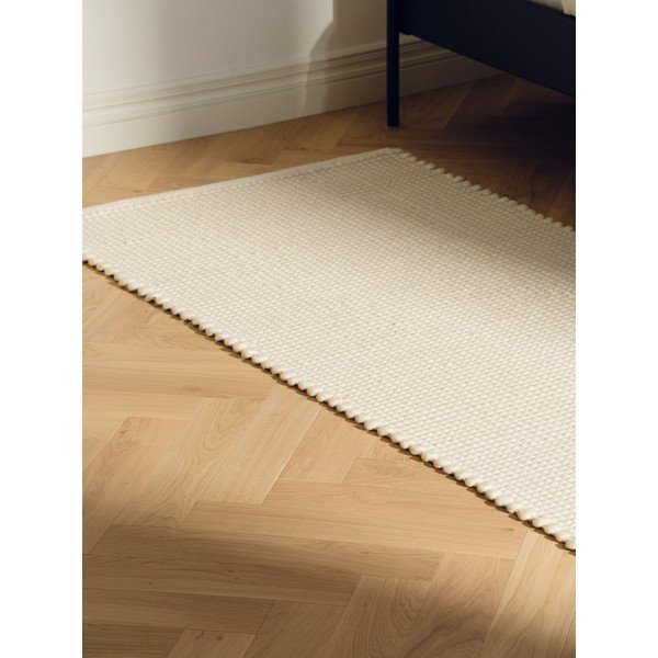 Bēšs ar rokām darināts vilnas paklājs 170x240 cm Talo – noo.ma-image-2