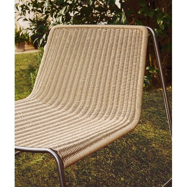 Bēšs dārza atpūtas krēsls Tavari – Kave Home-image-4