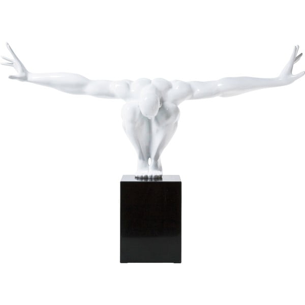Balta dekoratīva statuete Kare Design Athlete, 75 x 52 cm