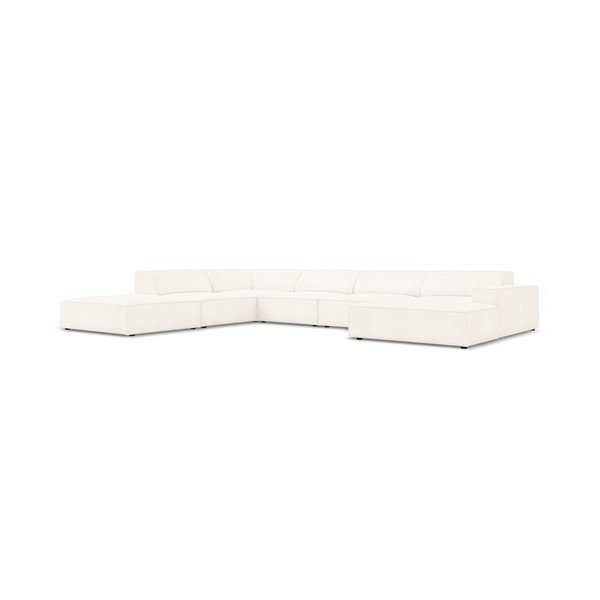 Bēšs stūra dīvāns no buklē auduma (kreisais stūris) Jodie – Micadoni Home-image-3