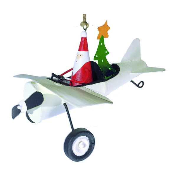 Piekaramais Ziemassvētku rotājums Santa in Airplane – G-Bork