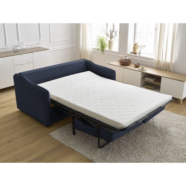 Tumši zils dīvāns gulēšanai/salokāms 178 cm Lenny – Bobochic Paris-image-1