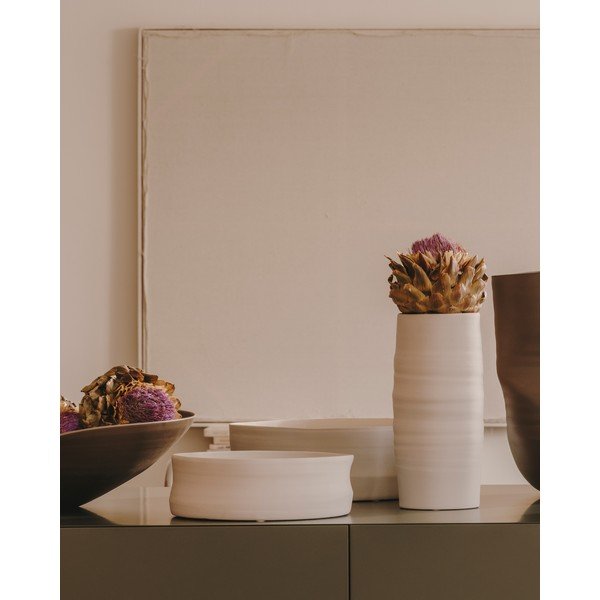 Balta keramikas vāze Macae – Kave Home-image-1