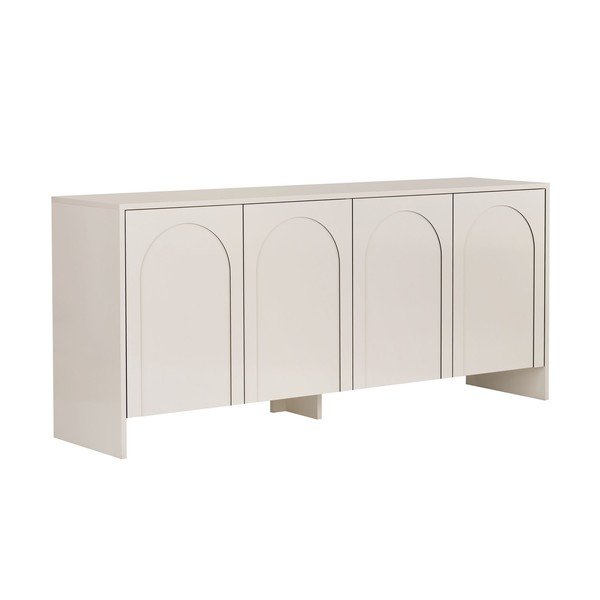 Krēmkrāsas kumode 180x80x45 cm Arlen  – Kalune Design