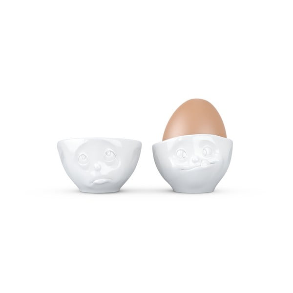 2 baltu porcelāna olu trauciņu komplekts 58products Oh Please, tilpums 100 ml-image-1