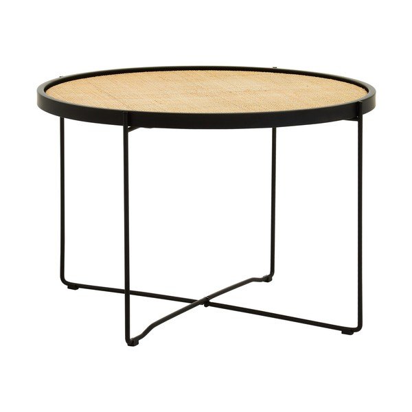 Dabīga toņa rotangpalmas apaļš žurnālgaldiņš ø 60 cm Depok – Premier Housewares