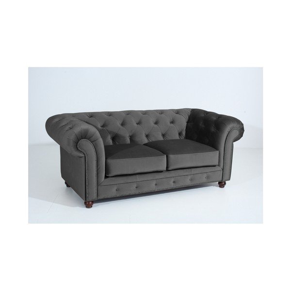Antracīta pelēks dīvāns Max Winzer Orleans Velvet, 196 cm-image-2