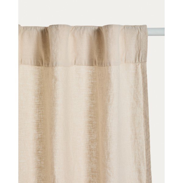 Bēšs kokvilnas aizkars 140x270 cm Nolira – Kave Home-image-2