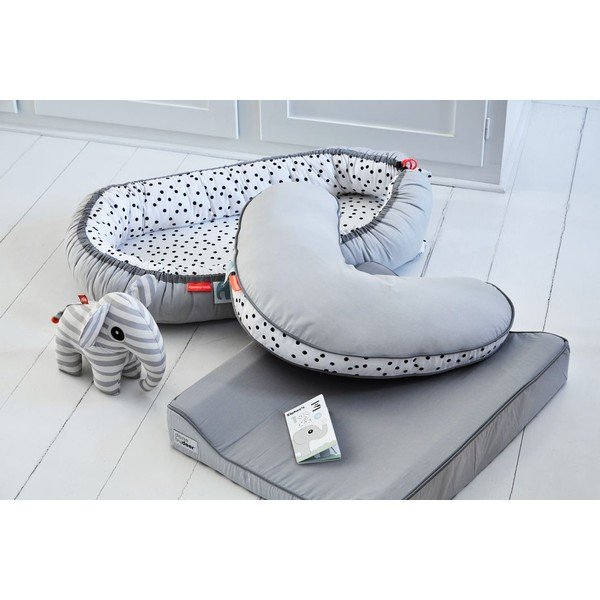 Pelēka mājīga ligzda zīdaiņiem Done by Deer Happy Dots-image-1