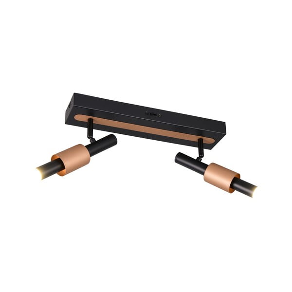 Melna/bronzas krāsas LED prožektora tipa lampa 20,5x42 cm Ikaris – Trio Select-image-2