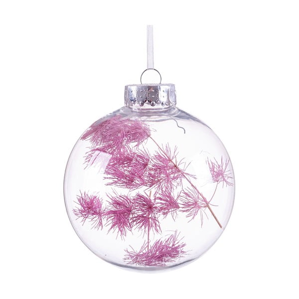 Ziemassvētku rotājums ar rozā detaļām Unimasa, ø 8 cm