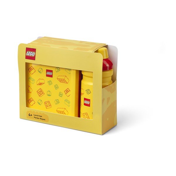 Dzeltenas plastmasas bērnu pusdienu kārbas (2 gab.) Brick – LEGO®-image-2