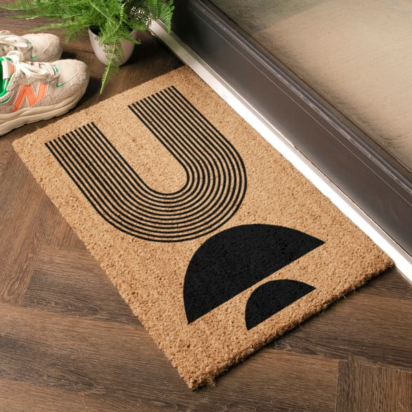 Kokosšķiedras kājslauķis 40x60 cm Half Moon – Artsy Doormats-image-1