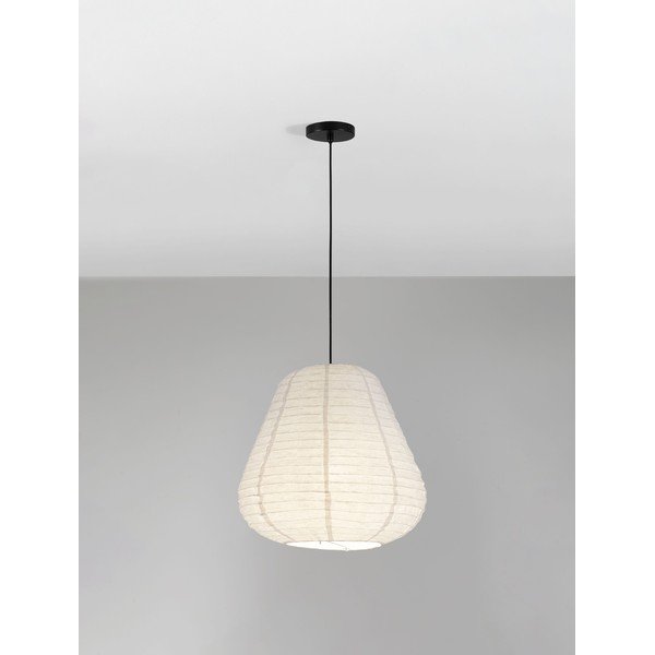 Balta lina piekaramā lampa ø 50 cm Linnet – Nova Luce-image-3