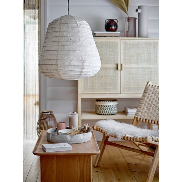 Balta piekaramā lampa ø 50 cm Leena – Bloomingville-image-1