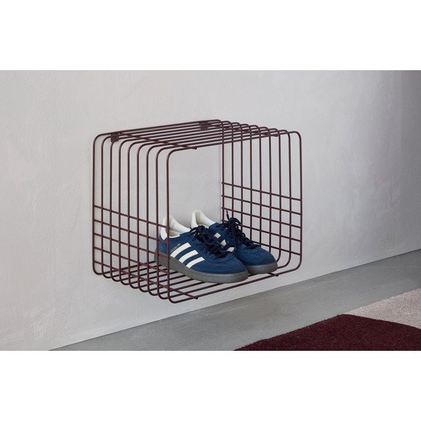 Bordo daudzlīmeņu metāla sienas plaukts 38 cm Wire – Mette Ditmer Denmark-image-4
