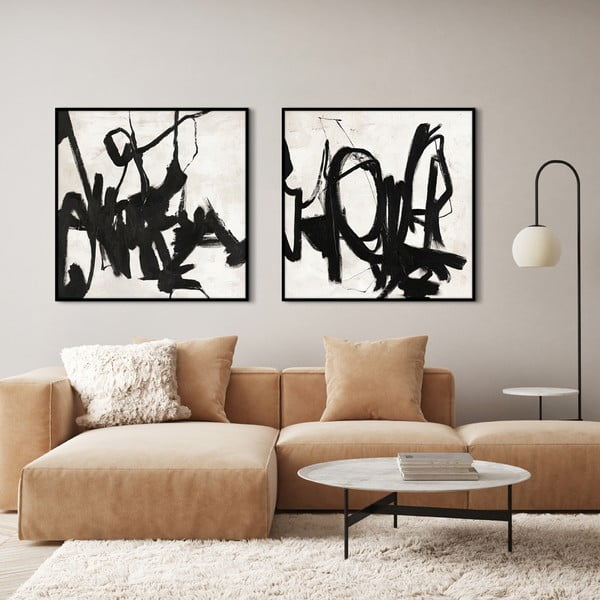 Ar rokām gleznota glezna 100x100 cm Playblack 2 – Malerifabrikken-image-3