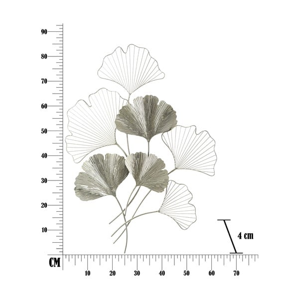 Mauro Ferretti Goxy Silver, 62 x 86 cm, sudraba krāsas metāla piekaramais dekors-image-2